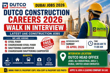 Dutco Construction Careers Walk in Interview