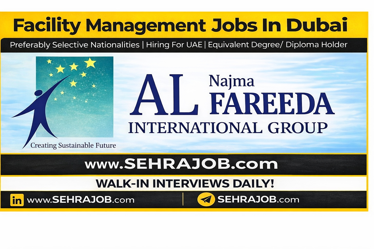 Al Fareeda Group Careers in Dubai 2026 Walk In Interview Facility Management Jobs UAE