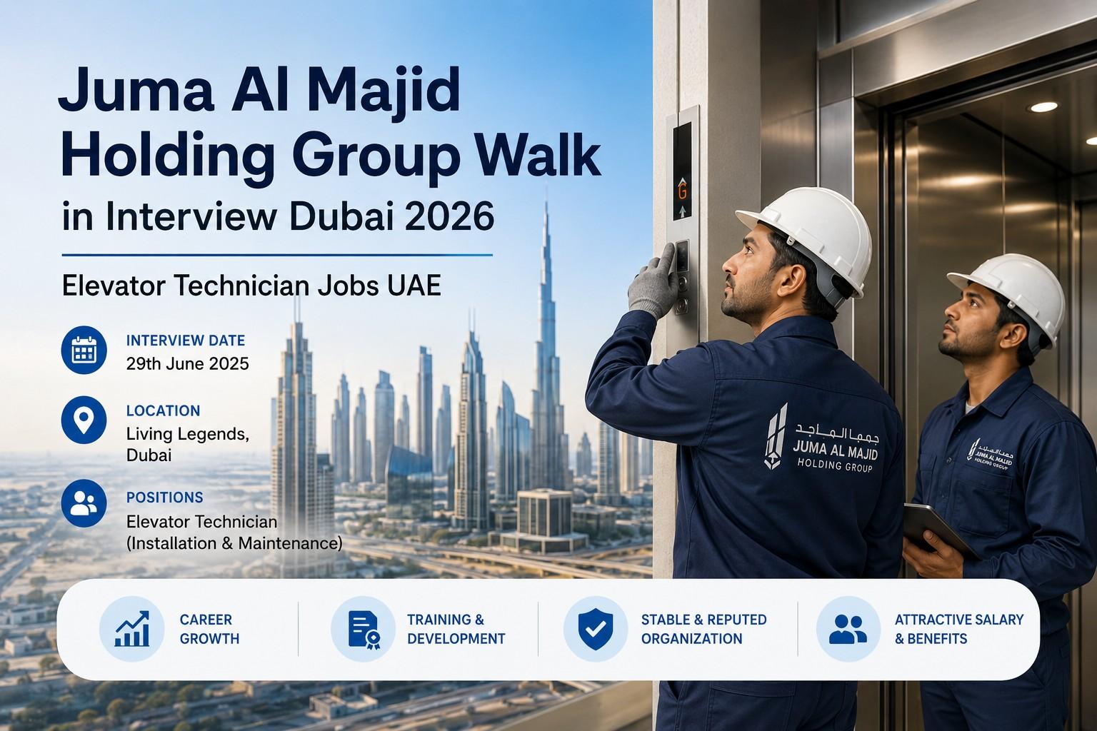 Juma Al Majid Holding Group Walk in Interview Dubai 2026