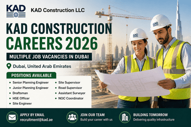 KAD Construction Careers 2026 Dubai engineering jobs