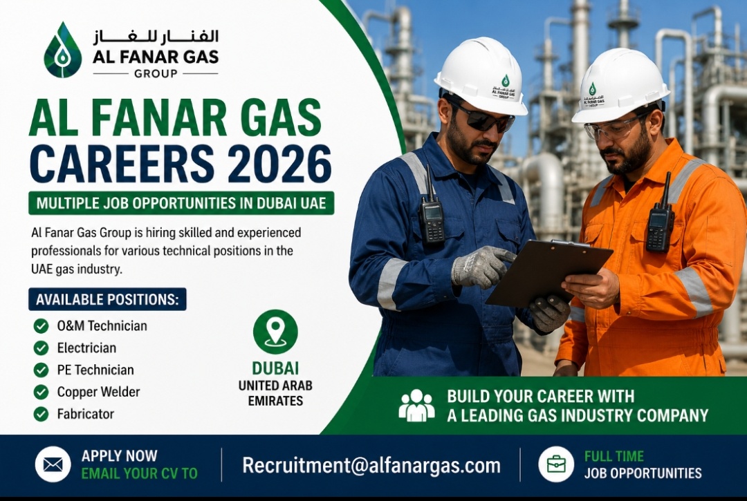 Al Fanar Gas Careers 2026 Dubai UAE Jobs